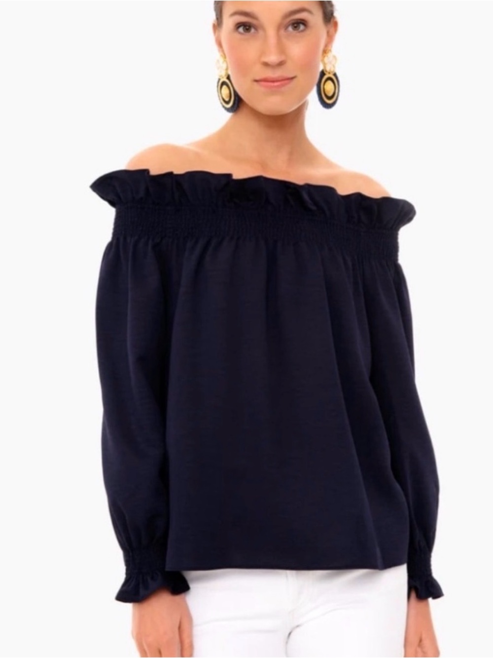 Women's Tuckernuck Navy Blue Blouse Size S